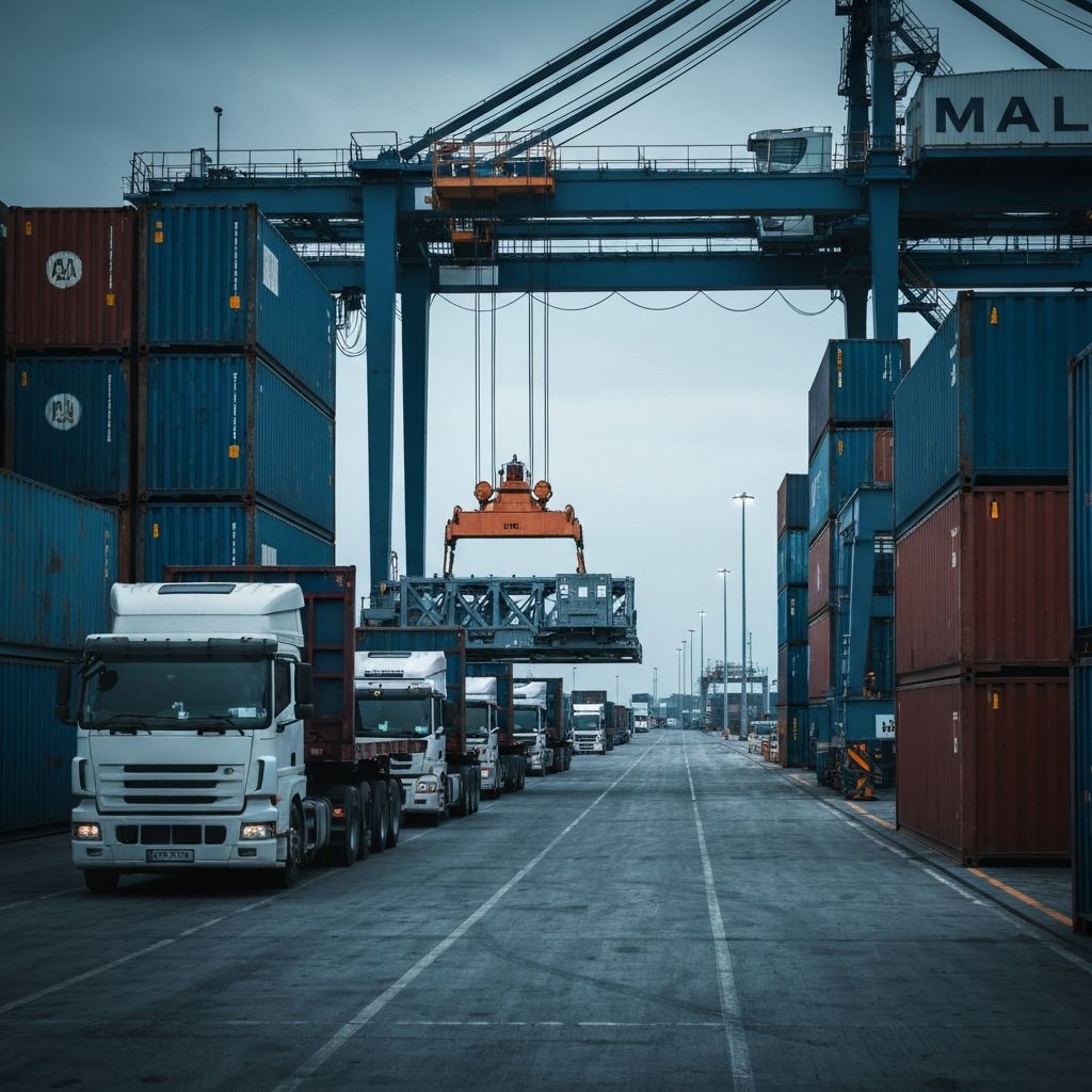 Industrial logistics background